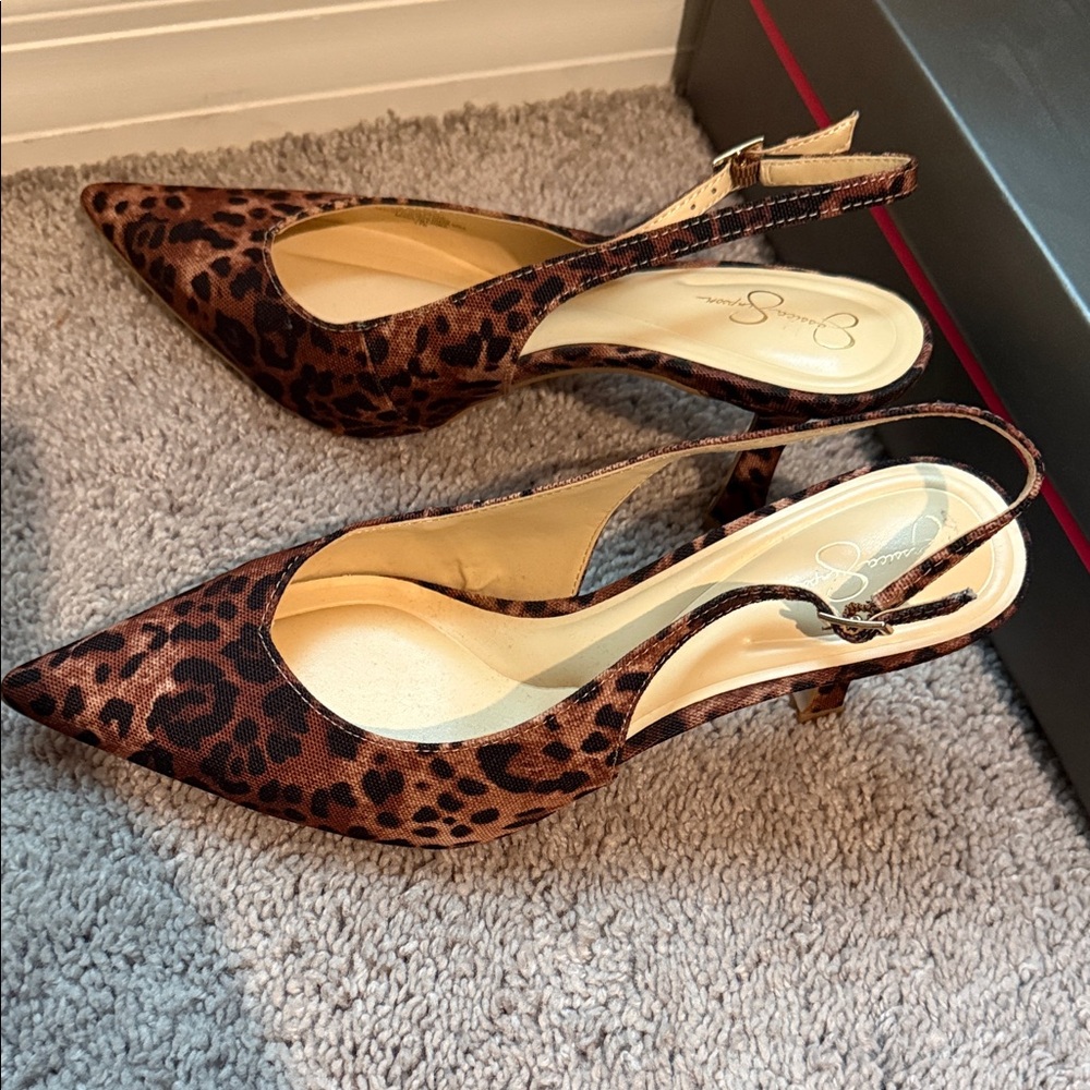 Jessica Simpson Leopard Print Heels